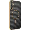 Phonesta Luxury Carbon Fiber Back Cover Hülle mit MagSafe für Samsung Galaxy A16 - Schwarz 0