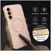 Phonesta Luxury Carbon Fiber Back Cover Hülle mit MagSafe für Samsung Galaxy A36 - Rosa 5