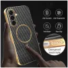 Phonesta Luxury Carbon Fiber Back Cover Hülle mit MagSafe für Samsung Galaxy A36 - Schwarz 5
