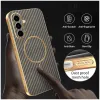 Phonesta Luxury Carbon Fiber Back Cover Hülle mit MagSafe für Samsung Galaxy A56 - Braun 5