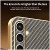 Phonesta Luxury Carbon Fiber Back Cover Hülle mit MagSafe für Samsung Galaxy S24 FE - Braun 7