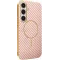 Phonesta Luxury Carbon Fiber Back Cover Hülle mit MagSafe für Samsung Galaxy S25 Plus/S24 Plus - Rosa