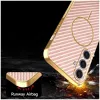 Phonesta Luxury Carbon Fiber Back Cover Hülle mit MagSafe für Samsung Galaxy S25 Plus/S24 Plus - Rosa 6
