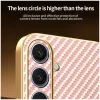 Phonesta Luxury Carbon Fiber Back Cover Hülle mit MagSafe für Samsung Galaxy S25 Plus/S24 Plus - Rosa 7