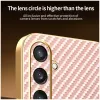 Phonesta Luxury Carbon Fiber Back Cover Hülle mit MagSafe für Samsung Galaxy S25/S24 - Rosa 7