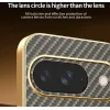 Phonesta Luxury Carbon Fiber Back Cover Hülle mit MagSafe für Google Pixel 9 - Braun 5
