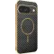 Phonesta Luxury Carbon Fiber Back Cover Hülle mit MagSafe für Google Pixel 9 - Schwarz