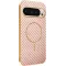 Phonesta Luxury Carbon Fiber Back Cover Hülle mit MagSafe für Google Pixel 9 Pro - Rosa