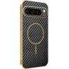 Phonesta Luxury Carbon Fiber Back Cover Hülle mit MagSafe für Google Pixel 9 Pro XL - Schwarz 0