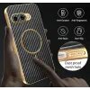 Phonesta Luxury Carbon Fiber Back Cover Hülle mit MagSafe für Google Pixel 9a - Schwarz 7