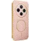 Phonesta Luxury Carbon Fiber Back Cover Hülle mit MagSafe für Xiaomi Redmi 14C / Xiaomi Poco C75 - Rosa