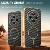Phonesta Luxury Carbon Fiber Back Cover Hülle mit MagSafe für Xiaomi Redmi 14C / Xiaomi Poco C75 - Schwarz 4