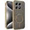 Phonesta Luxury Carbon Fiber Back Cover Hülle mit MagSafe für Xiaomi 15T - Braun