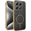 Phonesta Luxury Carbon Fiber Back Cover Hülle mit MagSafe für Xiaomi 15T - Schwarz 0