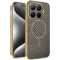 Phonesta Luxury Carbon Fiber Back Cover Hülle mit MagSafe für Xiaomi 15T Pro - Braun