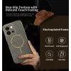 Phonesta Luxury Carbon Fiber Back Cover Hülle mit MagSafe für Oppo A6 Pro - Braun 2