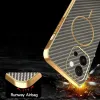 Phonesta Luxury Carbon Fiber Back Cover Hülle mit MagSafe für Oppo A6 Pro - Braun 8