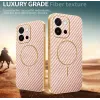 Phonesta Luxury Carbon Fiber Back Cover Hülle mit MagSafe für Oppo A6 Pro - Rosa 3