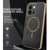 Phonesta Luxury Carbon Fiber Back Cover Hülle mit MagSafe für Oppo A6 Pro - Schwarz 1