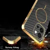 Phonesta Luxury Carbon Fiber Back Cover Hülle mit MagSafe für Oppo A6 Pro - Schwarz 8