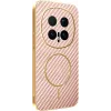 Phonesta Luxury Carbon Fiber Back Cover Hülle mit MagSafe für HONOR Magic8 Pro - Rosa 0