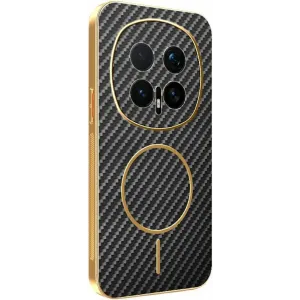 Phonesta Luxury Carbon Fiber Back Cover Hülle mit MagSafe für HONOR Magic8 Pro - Schwarz
