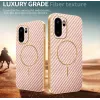 Phonesta Luxury Carbon Fiber Back Cover Hülle mit MagSafe für OnePlus 15R - Rosa 3