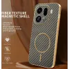 Phonesta Luxury Carbon Fiber Back Cover Hülle mit MagSafe für Oppo Find X9 Pro - Braun 1