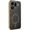 Phonesta Luxury Carbon Fiber Back Cover Hülle mit MagSafe für Oppo Find X9 Pro - Schwarz