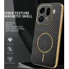 Phonesta Luxury Carbon Fiber Back Cover Hülle mit MagSafe für Oppo Find X9 Pro - Schwarz 1