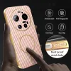 Phonesta Luxury Carbon Fiber Back Cover Hülle mit MagSafe für Xiaomi 17 Ultra - Rosa 6
