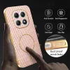 Phonesta Luxury Carbon Fiber Back Cover Hülle mit MagSafe für Xiaomi Redmi Note 15 4G/5G / Xiaomi Poco M8 - Rosa 6