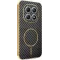 Phonesta Luxury Carbon Fiber Back Cover Hülle mit MagSafe für Xiaomi Redmi Note 15 4G/5G / Xiaomi Poco M8 - Schwarz