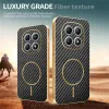 Phonesta Luxury Carbon Fiber Back Cover Hülle mit MagSafe für Xiaomi Redmi Note 15 4G/5G / Xiaomi Poco M8 - Schwarz 4