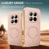 Phonesta Luxury Carbon Fiber Back Cover Hülle mit MagSafe für Xiaomi Redmi Note 15 Pro 5G - Rosa 4