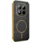 Phonesta Luxury Carbon Fiber Back Cover Hülle mit MagSafe für Xiaomi Redmi Note 15 Pro Plus / Xiaomi Poco M8 Pro - Schwarz