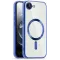 Phonesta Luxury Crystal Back Cover Hülle mit MagSafe für Apple iPhone 17e/16e - Transparent/Dunkelblau