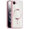 Phonesta Luxury Crystal Back Cover Hülle mit MagSafe für Apple iPhone 17e/16e - Transparent/Rosa