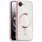 Phonesta Luxury Crystal Back Cover Hülle mit MagSafe für Apple iPhone 17e/16e - Transparent/Rosa
