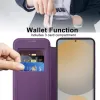 Phonesta Luxury Crystal Book Wallet Klapphülle mit MagSafe für Samsung Galaxy S24 FE - Dunkelviolett 3