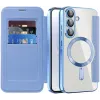 Phonesta Luxury Crystal Book Wallet Klapphülle mit MagSafe für Samsung Galaxy A36/A56 - Hellblau 2