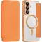 Phonesta Luxury Crystal Book Wallet Klapphülle mit MagSafe für Samsung Galaxy S26 - Orange