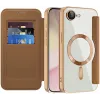 Phonesta Luxury Crystal Puffed Book Wallet Klapphülle mit MagSafe für Apple iPhone 17e/16e - Braun 2