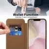 Phonesta Luxury Crystal Puffed Book Wallet Klapphülle mit MagSafe für Apple iPhone 17e/16e - Braun 3