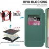 Phonesta Luxury Crystal Puffed Book Wallet Klapphülle mit MagSafe für Apple iPhone 17e/16e - Dunkelgrün 4