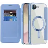 Phonesta Luxury Crystal Puffed Book Wallet Klapphülle mit MagSafe für Apple iPhone 17e/16e - Hellblau 2
