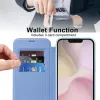 Phonesta Luxury Crystal Puffed Book Wallet Klapphülle mit MagSafe für Apple iPhone 17e/16e - Hellblau 3