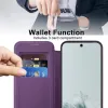 Phonesta Luxury Crystal Puffed Book Wallet Klapphülle mit MagSafe für Google Pixel 9a - Dunkelviolett 3