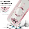 Phonesta Luxury Crystal Puffed Book Wallet Klapphülle mit MagSafe für Google Pixel 9a - Rosa 6