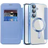 Phonesta Luxury Crystal Puffed Book Wallet Klapphülle mit MagSafe für Samsung Galaxy A36/A56 - Hellblau 2